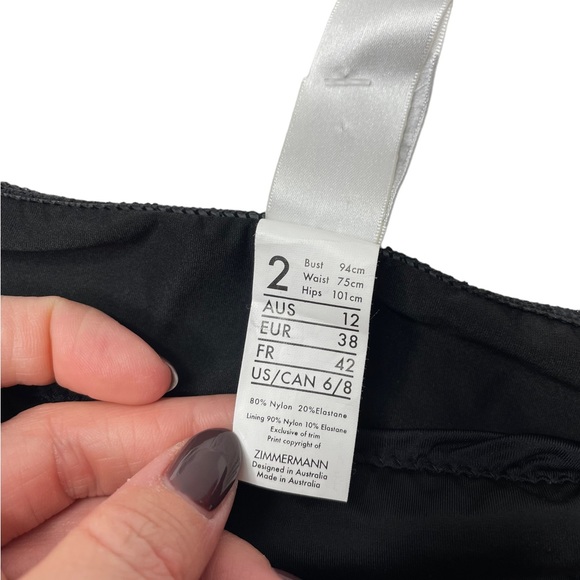 Zimmermann | NWT Zimmermann Swim Black Bikini Bottom in Black 2/US 8 - Picture 4 of 6